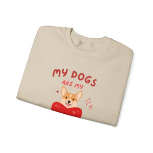“My Dogs Are My Valentine” Unisex Heavy Blend™ Crewneck Sweatshirt