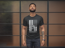 Load image into Gallery viewer, Black Lives Matter, Power Flag Vertical (Black) Short Sleeve Tee, BLM , Equality Shirt, Social Justice, Civil Rights, Equality Shirt